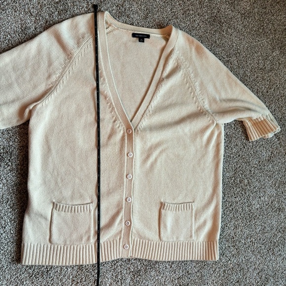 Lands End Cream Colored Button Front Cardigan Women’s Size XL - Picture 6 of 10